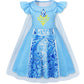 WonderBabe Girls Princess Fancy Dress Kids Halloween Birthday Party Cosplay Dress up Costume with Cape size 2-3t