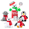 Coca-Cola Plush Stuffed Animal in 12oz Can - Collectible 5" Character Varies - Multicolor Polyester
