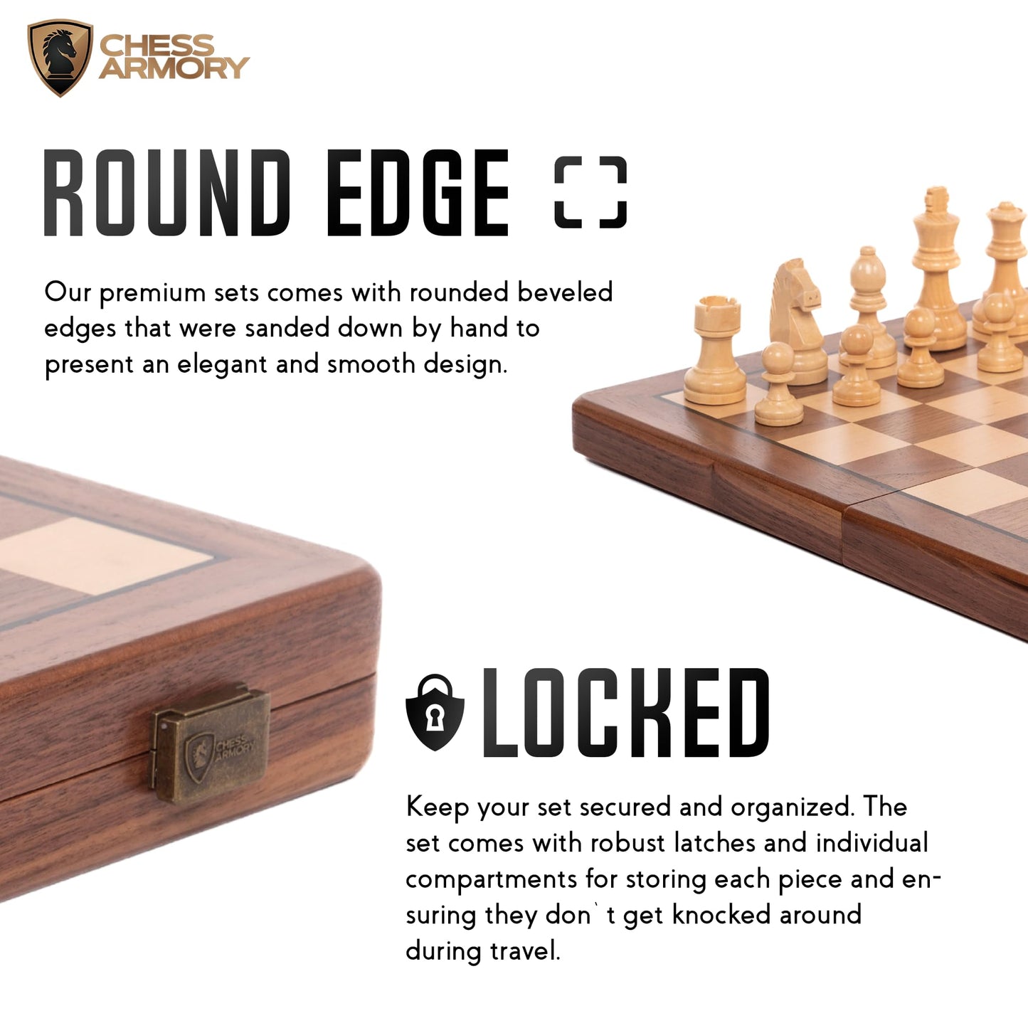 Chess Set Magnetic - enhanced Wooden Board Game with a Portable Wood Case and SeStorage for Pieces  Set for Kids and mature-themeds (Walnut Wood) - Chess protective coveringy