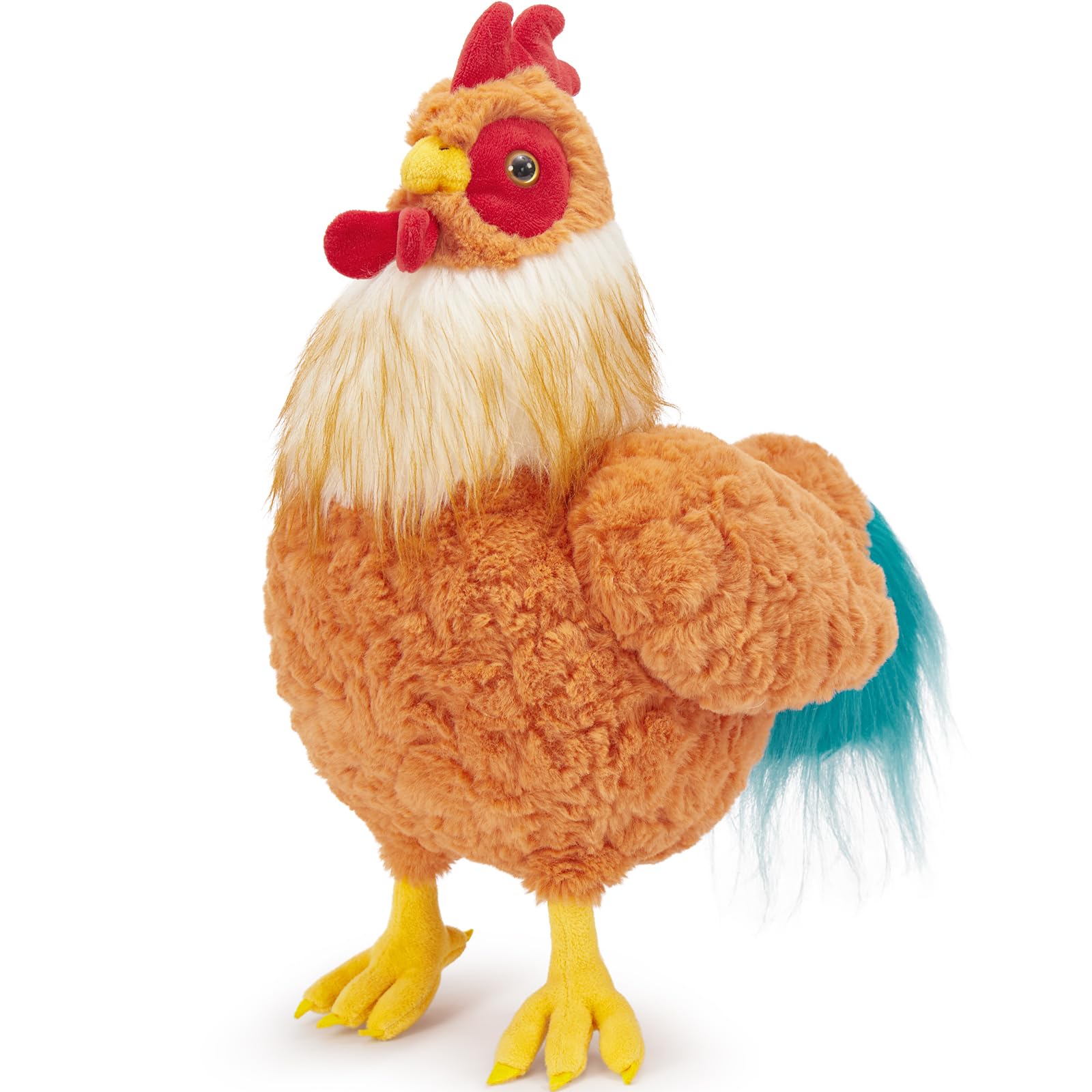 18 Inch Big Chicken Stuffed Animal  Cuddly Realistic Chicken Plush Toy  Gaint Rooster Stuffed Animals Soft Stuffed Farm Animal Plushie for Kids Girls Boys on Christmas  Easter  Birthday  Party Decor