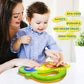 AMINFUN Baby Piano Drum 6-12 Months Toy, Caterpillar Piano Keyboard Drum Light Up Sound Musical Toy, Learning Educational Intera
