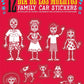 GAMAGO Dia De Los Muertos Car Stickers,One Size