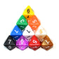SmartDealsPro 10-Pack D4 D6 D8 D10 D12 Multi Colored Polyhedral Dice for for Dungeons and Dragons DND RPG MTG Table Games (Mix C