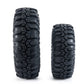 RC-Hub 4pcs 2.2'' Rubber Tires Beadlock Wheel Tires OD with Foam 137mm for 1/10 Axial Wraith 90048 RR10 RC Crawler Car