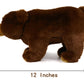 Ice King Bear Realistic Brown Bear Stuffed Animal Plush Toy 12 Inches (Original)