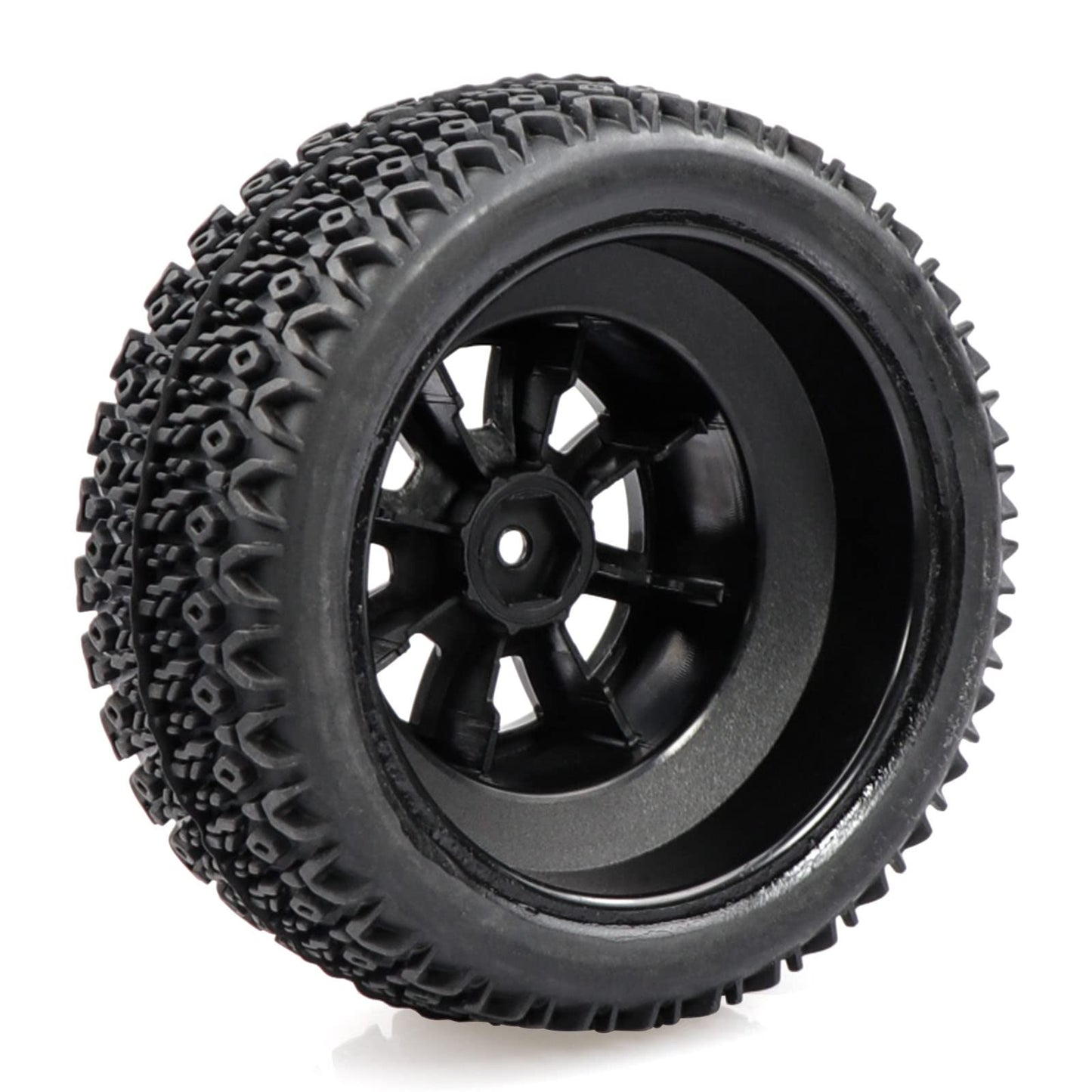 Acekeeps 1/10 Rc Short Course Truck Wheels And Tires Combo (Pre-Glued, Hex 12Mm) For 1/10 Traxxas Slash 2Wd/4Wd Losi Tenacity Re