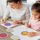 HOTPLACY 24 Sets Mandala Wind Chimes Craft Kit for Kids, DIY Colorful Small Ornaments, MFL103