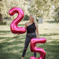 16 Balloon Number, Hot Pink Number 16Th Birthday Balloons 40 Inch, Sweet 16 Years Old Hot Pink Birthday Decorations For Boys Gir