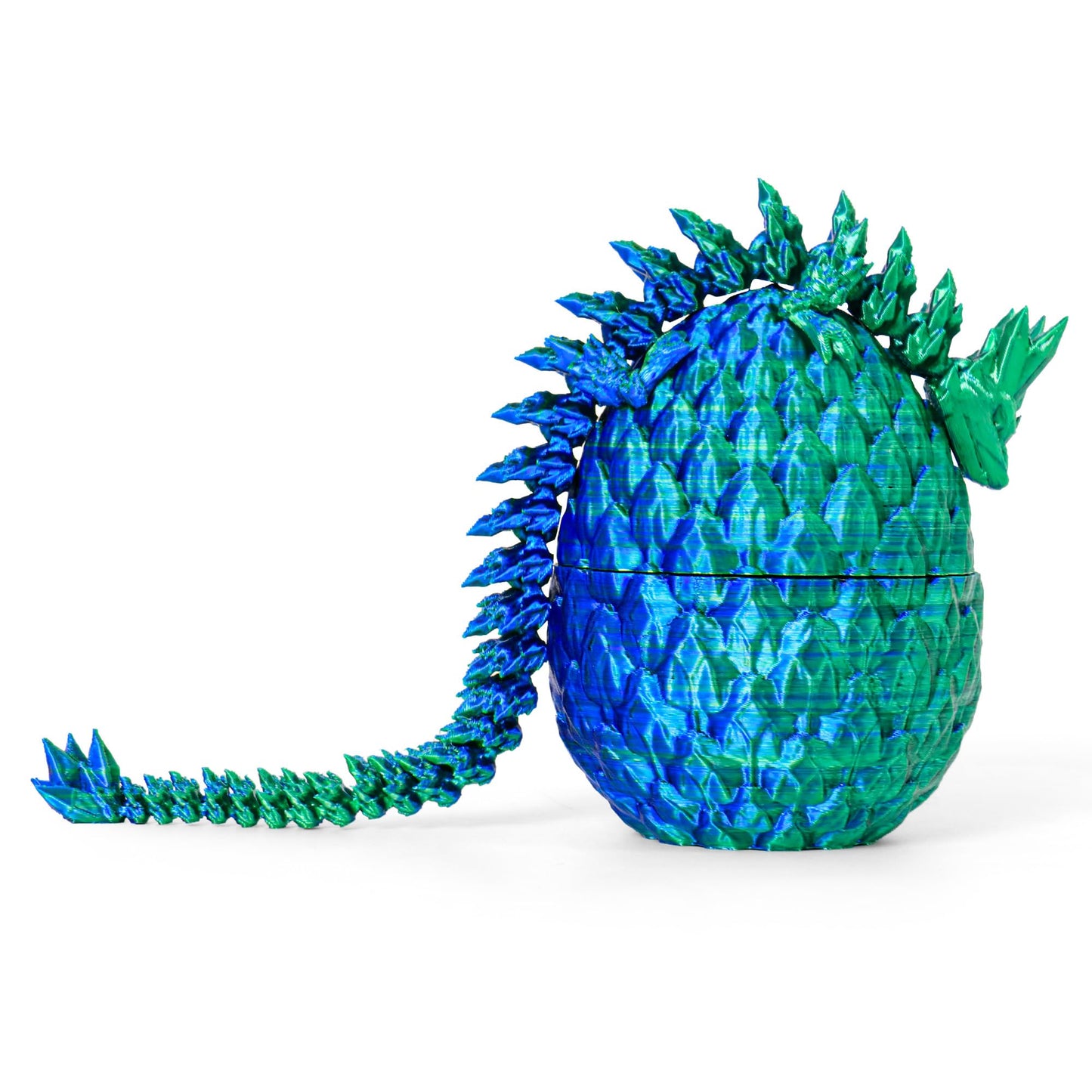 ONEVIVE Dragon Eggs with Dragon Inside 3D Printed  Mystery Dragon Egg Articulated Crystal Fidget Toy for Kids mature-themeds Women Men Funny Gift Desk Decor(Green)