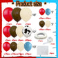 158 Pcs Red Blue Cow Balloons Arch Garland Kit Cow Party Decorations For Baby Shower Birthday Farm Western Theme Party Supplies Decorations