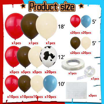158 Pcs Red Blue Cow Balloons Arch Garland Kit Cow Party Decorations For Baby Shower Birthday Farm Western Theme Party Supplies Decorations