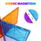 Neoformers 6 Piece Magnetic Tiles Set Large Square Shape Magnet Building Block Construction Toy Stem Learning Kit Educational Pl