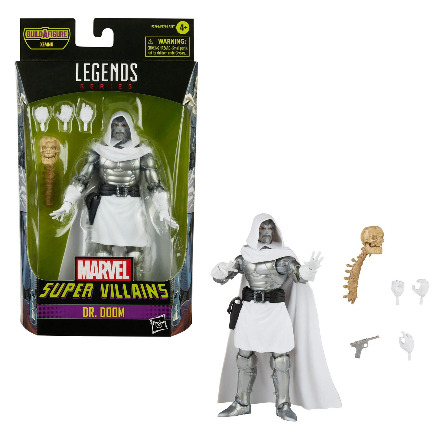 Marvel Hasbro Legends Series 6-Inch Collectible Action Dr. Doom Figure And 4 Accessories