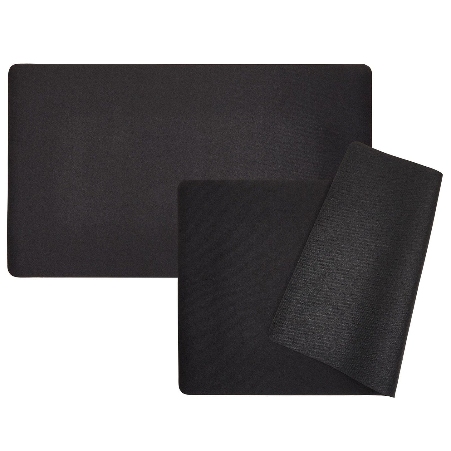 Okuna Outpost 2 Pack Card Game Mat For Mtg – Board Game, Magic, And Tcg Playmat, Color Black (24X14 In)