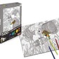 Fish 500 Piece Coloring Jigsaw Puzzle + 6 Markers