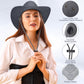 Zhanmai 12 Pcs Cowboy Hat and Bandana Cowboy Cowgirl Hats Bulk Western Party Costume Halloween Accessory(Grey,Polyester)
