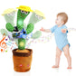 Oiuros Dancing Cactus Talking Baby Toys With Lights, Dancing Cactus Mimicking Toy Repeats What You Say Cactus Toy For Children'S Early Education
