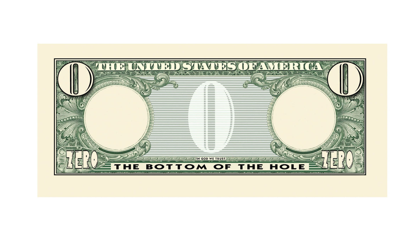 American Art Classics Set Of 100 - Zero Dollar Bill