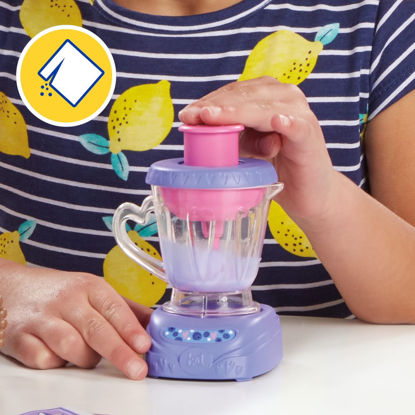 Baby Alive Magical Mixer Baby Doll Berry Shake With Blender Accessories, Drinks, Wets, Eats, Black Hair Toy For Kids Ages 3 And Up