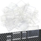 Clear Tranparent Flat Plates Bricks, 60Pcs Classic Pieces And Parts Panel, Window Bulk Building Blocks Accessories (Transparent)