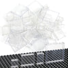 Clear Tranparent Flat Plates Bricks, 60Pcs Classic Pieces And Parts Panel, Window Bulk Building Blocks Accessories (Transparent)