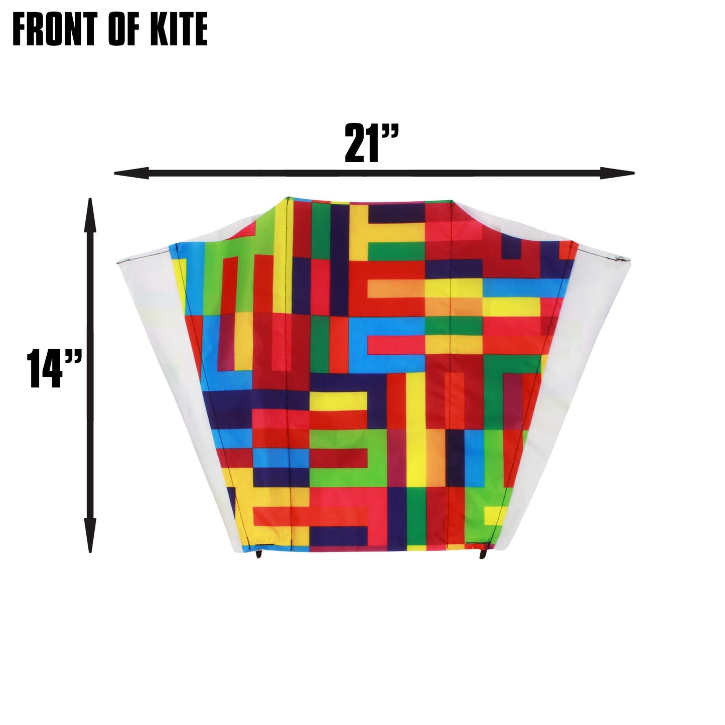 X Kites Pocketkite Nylon Frameless Kite, Abstract, 21 Inches