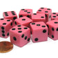 Set of 10 Six Sided D6 16mm Standard Dice Pink by Koplow Games