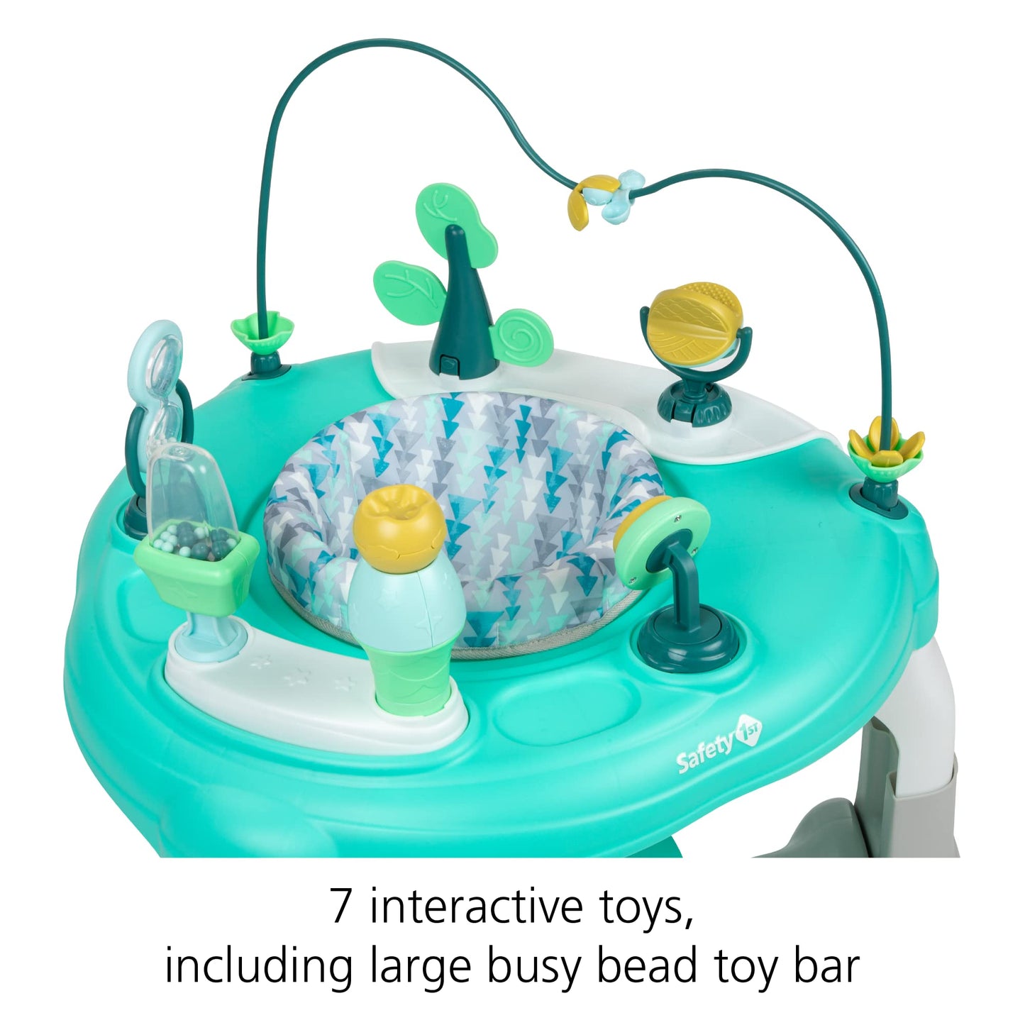 Safety 1St Grow And Go 4-In-1 Stationary Activity Center, Stained Glass