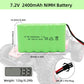 Tosiicop 7.2V 2400Mah Nimh Battery - Rc Car Rechargeable Battery Aa With Sm-2P 2 Pin Plug And Usb Charge Cable For Rc Truck Car