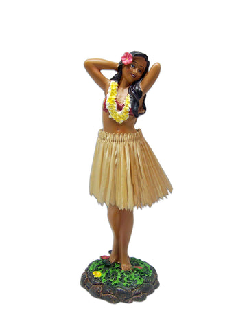 Kc Hawaii Leilani Dashboard Hula Doll Flower Placing Pose 7 Inch