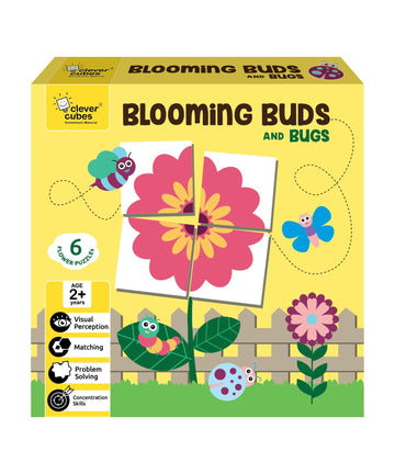 Clever Cubes Blooming Buds, Educational Games, Activity Games, Fun Learning Games, Perfect for Return Gifts Multi color
