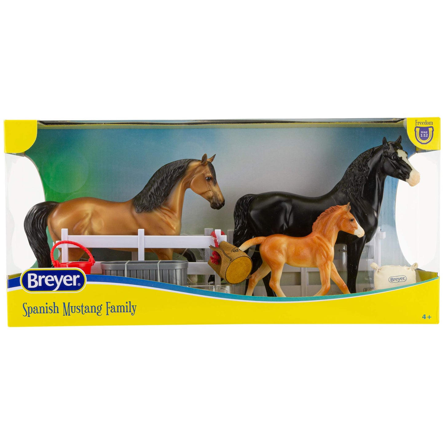 Breyer Freedom Series 1:12 Scale Model Horse Set | Spanish Mustang Family