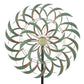 Viveta Large Outdoor Wind Spinner,21 * 85 Inches Metal Wind Sculpture With 4 Sturdy Stakes,Green Double Wind Spinners,Decorative