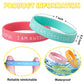 CYCLUSIVE 20 Pieces Students Inspirational Wristbands Rubber Bracelets Fun Motivational Wristbands for Kids Students Back to Sch