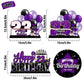 Lingteer Happy 23Rd Birthday Purple Acrylic Table Topper Centerpieces Set - Cheers To 23 Years Old Birthday 23Rd Bday Party Gift Decorations.
