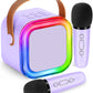 Mini Karaoke Machine For Kids,Girl Toys,Karaoke Microphone Wireless For Kids,Gifts For 4,5,6,7,8,9,10 Year Old Girl Toys (Purple)