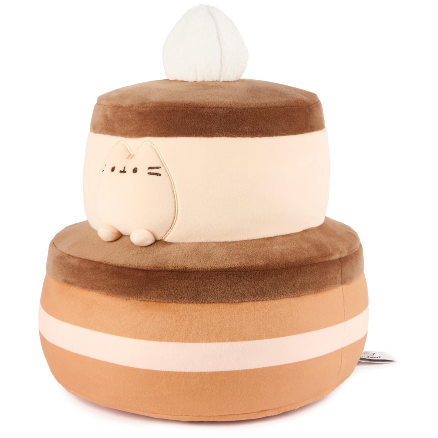 GUND Pusheen Chocolate Cake Squishy Toy, 11” Plush Cat Stuffed Animal, Brown, High Quality Materials, Collectible for Ages 8 and Up