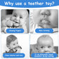 Aolso 2Pcs Baby Teether Toys, Silicone Baby Teething Toys Phone Shape With 2Pcs Pacifier Clip, Soft Teething Toys For Toddlers,