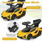 Infans 3 In 1 Ride On Push Car, Licensed Lamborghini Baby Stroller Sliding Walking With Parent Control Handle, Music, Headlight, Under Seat Storage, Kids Foot-To-Floor Toy For 18-60 Months (Yellow)