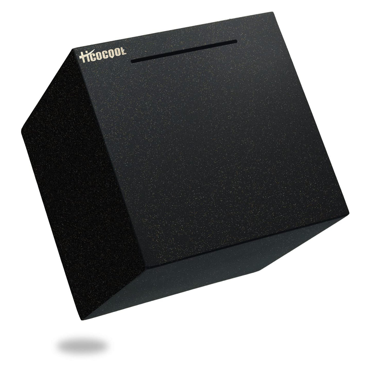 hicocool Piggy Bank for mature-themeds Must Break to Open Large  Stainless Steel mature-themed Piggy Bank for Real Money  Unbreakable Metal Money Bank for Cash Saving(7.9 inches  Black)