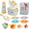 Mold Free Bath Toys for Babies 6-12 Months  21PCS Baby Bath Toys for Kids Ages 1-3 with Shape Sorter and Educational Stacking Cups  Montessori Bathtub Shower Water Toy for Toddler 2-4 with Storage Bin