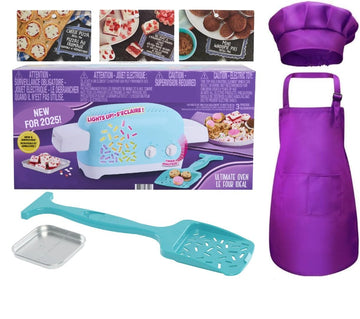 Easy to Bake Ultimate Oven Baking Bundle (Oven + 3 Mixes + Purple Apron, Chefs Hat & Whisk) for Kids 8yrs and Up-New Condition