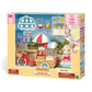 Calico Critters Popcorn Trike Playset with Figure & Accessories, Multicolor, Model CC2026, Fun Dollhouse Toy for Kids