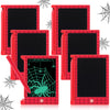 Nezyo 6 Pcs Spider Web Party Favors, Mini LCD Writing Tablet for Kids, 4.6 Inch Spider Web Doodle Board Drawing Tablet Erasable 