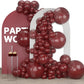 Partywoo Pearl Burgundy Balloons, 138 Pcs Burgundy Balloons Different Sizes Pack Of 18 Inch 12 Inch 10 Inch 5 Inch Maroon Balloons For Balloon Garland Or Balloon Arch As Party Decorations, Red-Z61