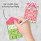 Big Dot Of Happiness Sweet Watermelon - Fruit Cards For Kids - Happy Valentines Day Pull Tabs - Set Of 12
