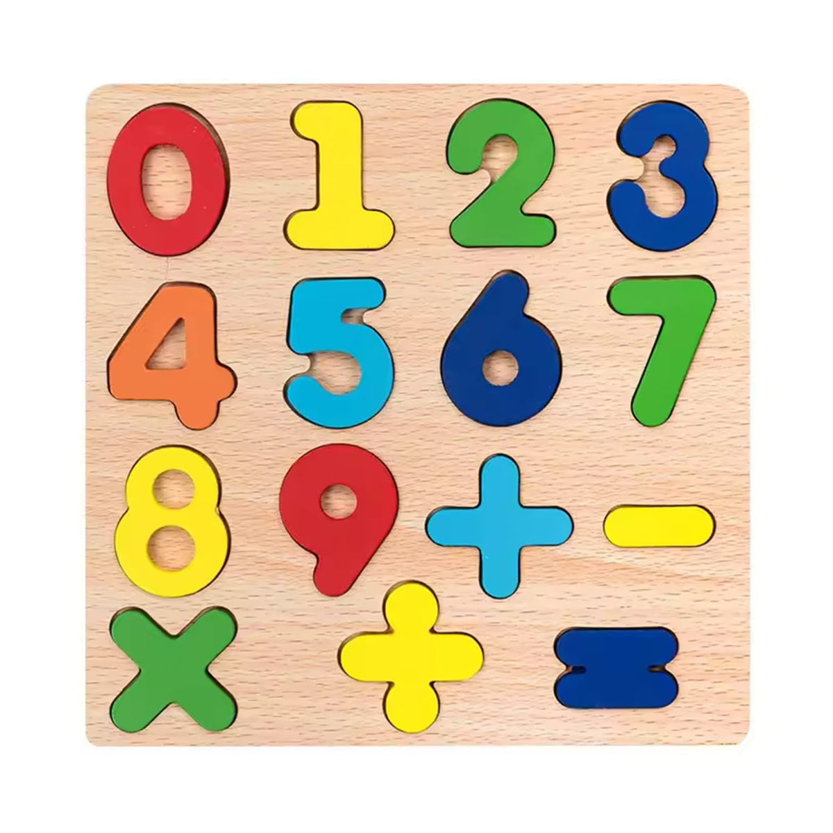 Numbers Blocks, Learning Puzzle Game, Wooden Numbers Educational Toy for Kids | Ideal for Early Learning in Nursery for Toddlers