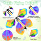 100 Pcs Magic Flying Butterfly Fairy Flying Colorful Wind Up Butterfly In The Book Rubber Band Powered Greeting Card Surprise Gift, 10 Styles