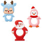 Christmas Silicone Teether for Babies - 2ooya 3Pcs Santa Penguin Deer Soothe Teething Chew Toy Infant Toddler Sore Gums Relief Teether Toy The First Christmas Gift Baby Shower for Newborn Boy Girl