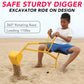 Sand Digger Sandbox Digger Toy, 360Rotating Base, Sturdy Stable Steel Frame Structure-Metal Bucket, Kids Digger Excavator Diggin